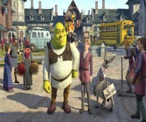 yapboz Shrek tahta Arthur olası halefi ile